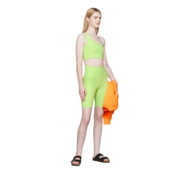 Girlfriend Collective Neon Green Bike Shorts - XS, BRAND NEW! - Picture 7 of 8